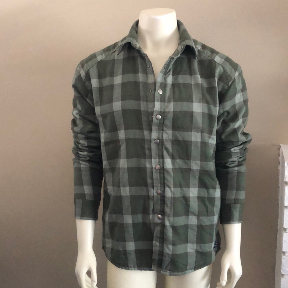 Four Square Mens Plaid Snap Down